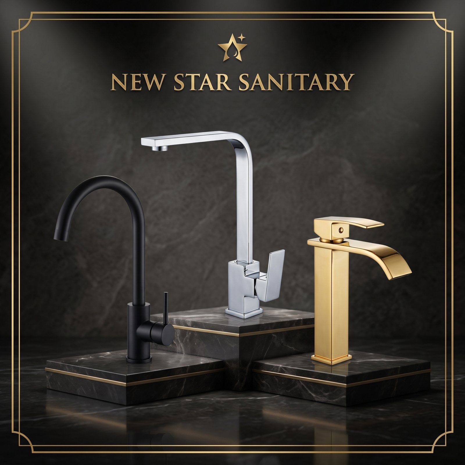 Luxury Modern Designs in Gold, Black, Chrome & Nickel Finishes - Image 2