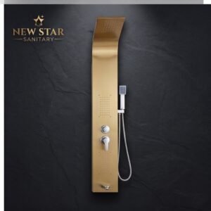 New Star Sanitary Premium Gold Variant Shower Panel – Elegant Multi‑Function Design