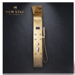 Premium Golden Shower Panel – Multi‑Function Luxury Design