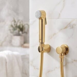 New Star Sanitary Premium Gold Bidet Sprayer – Luxury Hygiene Shattaf with Flexible Hose