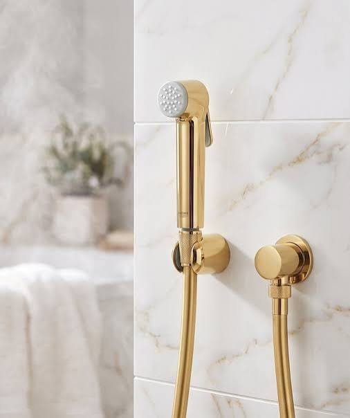 New Star Sanitary Premium Gold Bidet Sprayer – Luxury Hygiene Shattaf with Flexible Hose